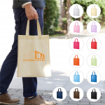 不織布A4フラットトート　シルク1色印刷