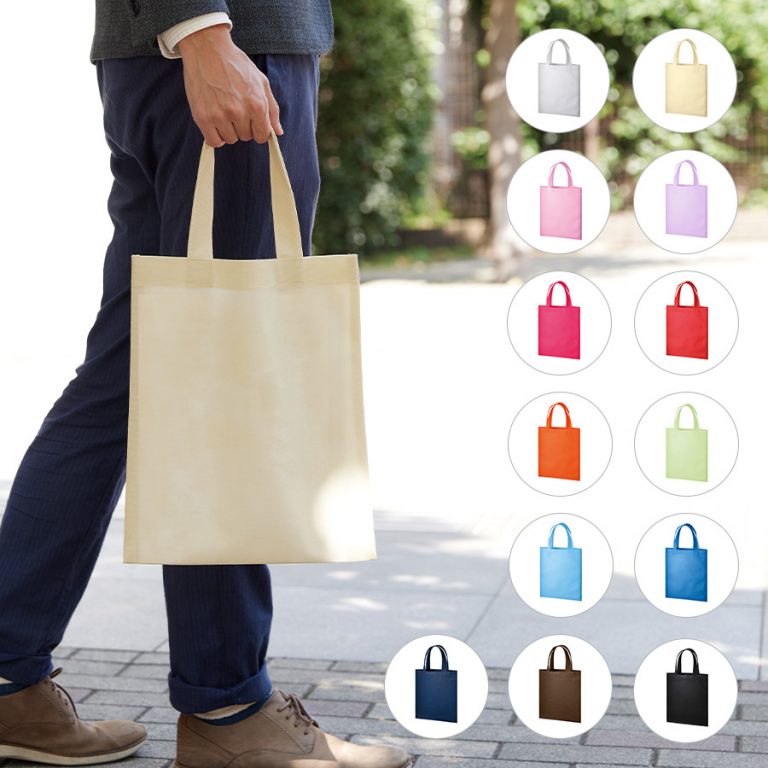 不織布A4フラットトート　無地